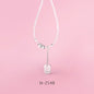 Yumato Natural Clear quartz Necklace S925 Sterling Silver Special gift for dating, party, leisure occasion N-2548