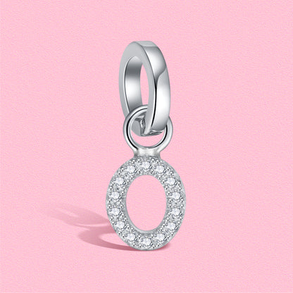 Yumato S925 Sterling Silver 26 Letter DIY Pendant Love Bracelet (Free Choice Style) Fashion Pendant Gifts for yourself, girl, lover,friend P01