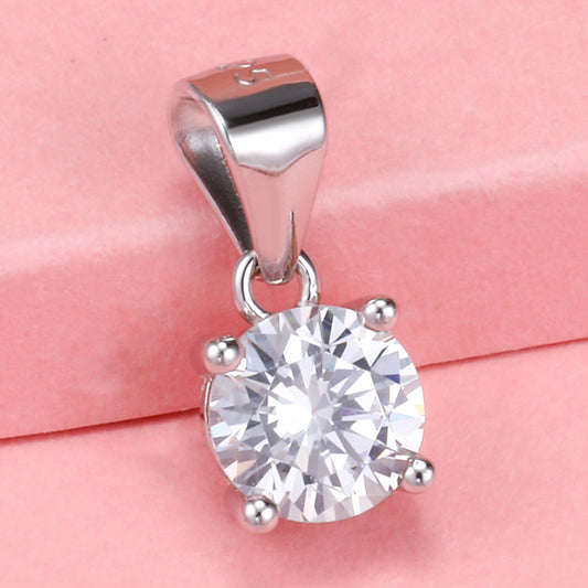 Yumato little zircon S925 Sterling Silver Pendant Fashion Matching Gifts for yourself, girl, lover,friend P08