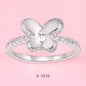 Silver butterflies flying, dreams bloom - S925 silver butterfly set, encounter romance