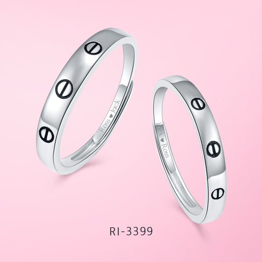 Jewelry Elegant Couple Ring, Engraved Name , Words having special meaning, Popular design, Customized Jewelry Gifts for yourself your lover RI-3399