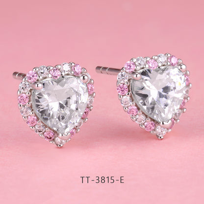 S925 Sterling Silver Heart Style Set Series