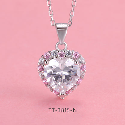 S925 Sterling Silver Heart Style Set Series