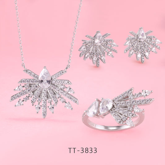 S925 Sterling Silver Dazzling Fireworks Style Set Series