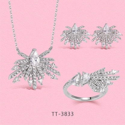 S925 Sterling Silver Dazzling Fireworks Style Set Series