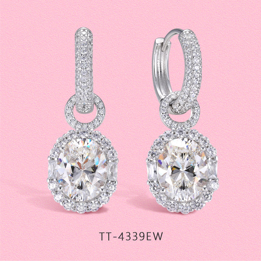 Yumato sparkling luxury laboratory-grown diamond earrings E4339