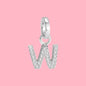 Yumato S925 Sterling Silver 26 Letter DIY Pendant Love Bracelet (Free Choice Style) Fashion Pendant Gifts for yourself, girl, lover,friend P01