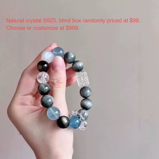 Natural crystal S925, blind box randomly priced at $99. Choose or customize at $999.