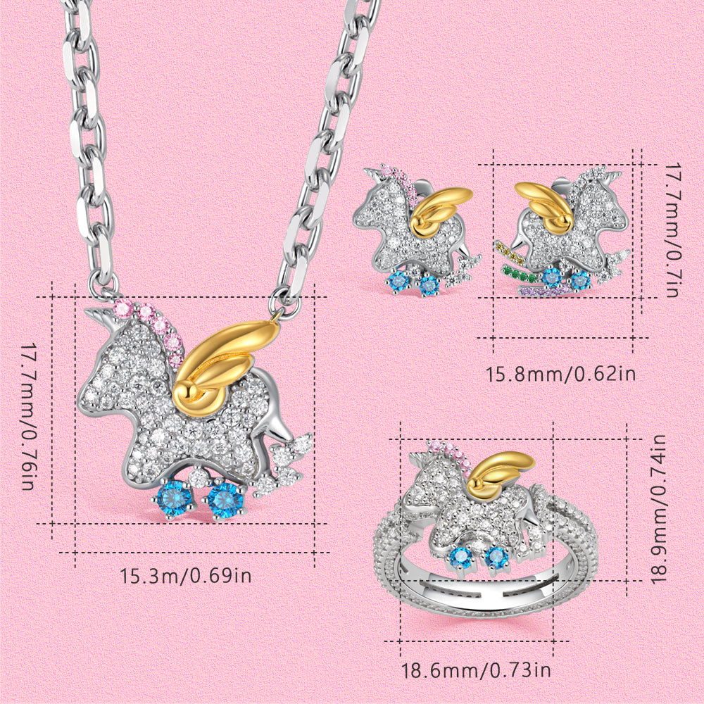 Rainbow Unicorn Jewelry Set from Dreams