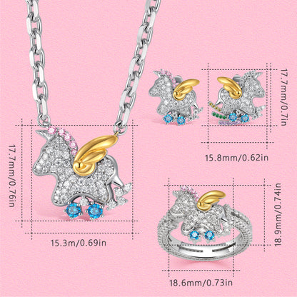 Rainbow Unicorn Jewelry Set from Dreams